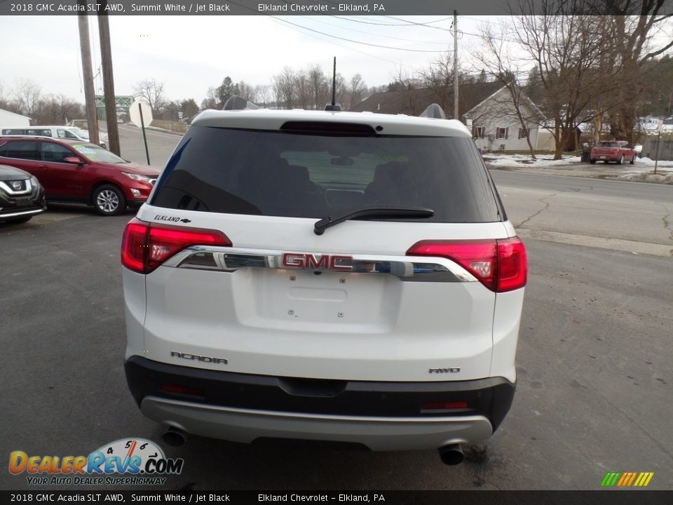 2018 GMC Acadia SLT AWD Summit White / Jet Black Photo #8