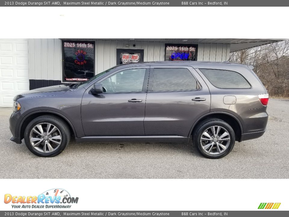 2013 Dodge Durango SXT AWD Maximum Steel Metallic / Dark Graystone/Medium Graystone Photo #2