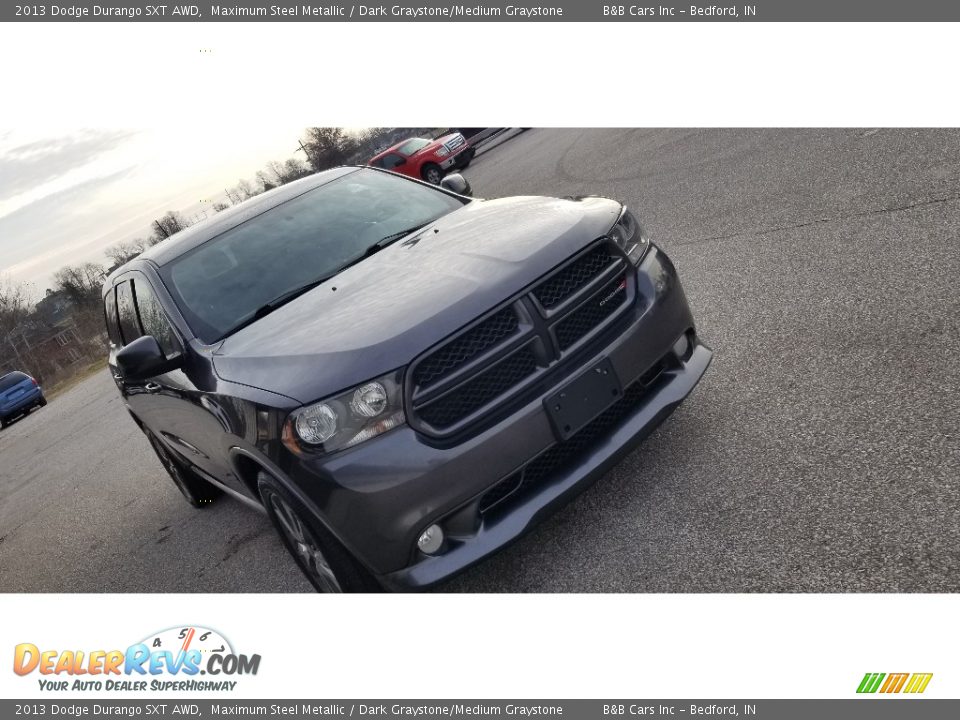 2013 Dodge Durango SXT AWD Maximum Steel Metallic / Dark Graystone/Medium Graystone Photo #4