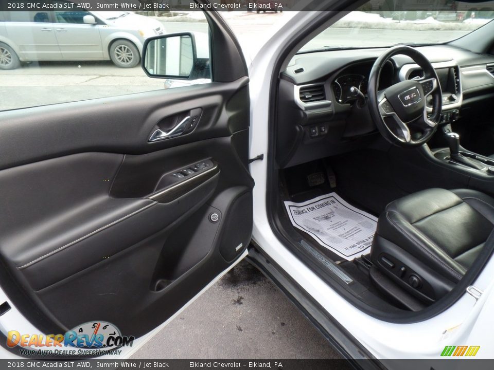 2018 GMC Acadia SLT AWD Summit White / Jet Black Photo #14