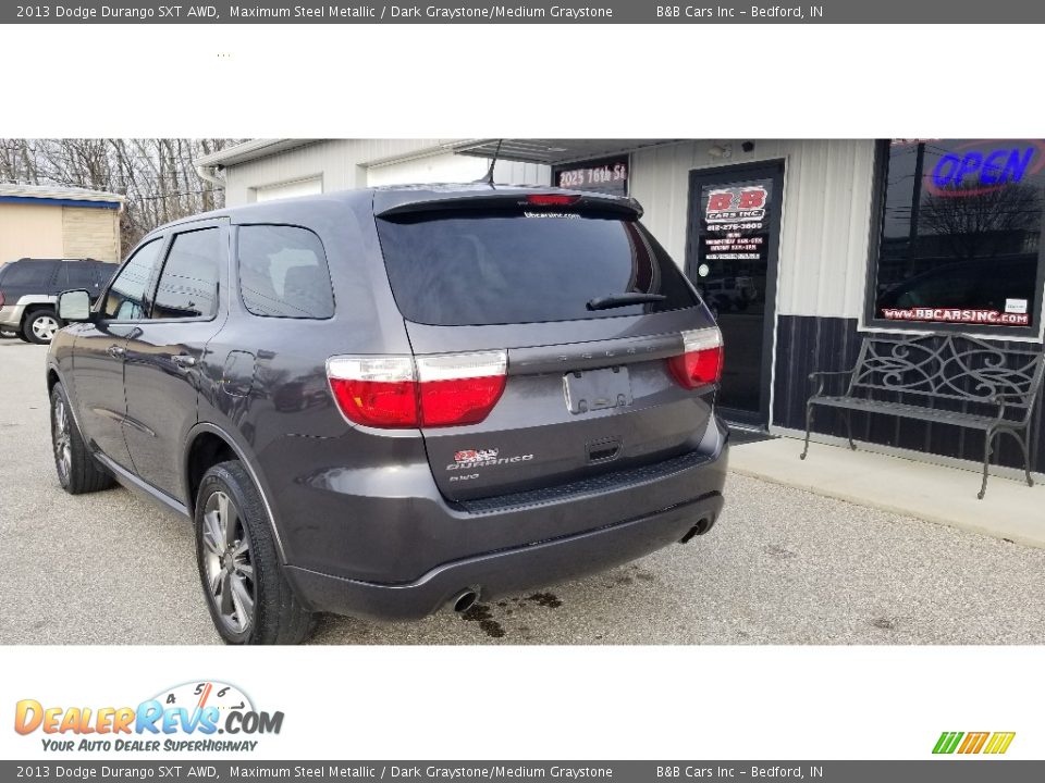 2013 Dodge Durango SXT AWD Maximum Steel Metallic / Dark Graystone/Medium Graystone Photo #6