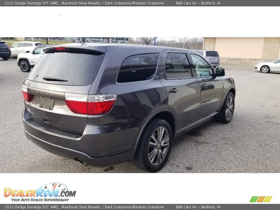 2013 Dodge Durango SXT AWD Maximum Steel Metallic / Dark Graystone/Medium Graystone Photo #8