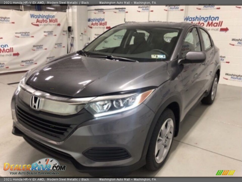 2021 Honda HR-V EX AWD Modern Steel Metallic / Black Photo #3