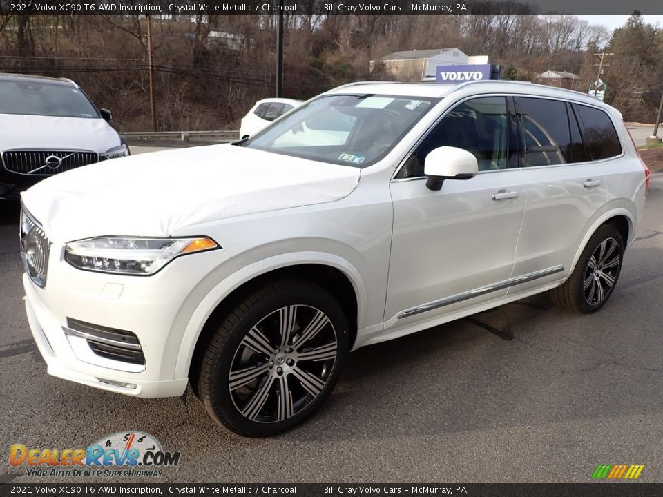 Crystal White Metallic 2021 Volvo XC90 T6 AWD Inscription Photo #5