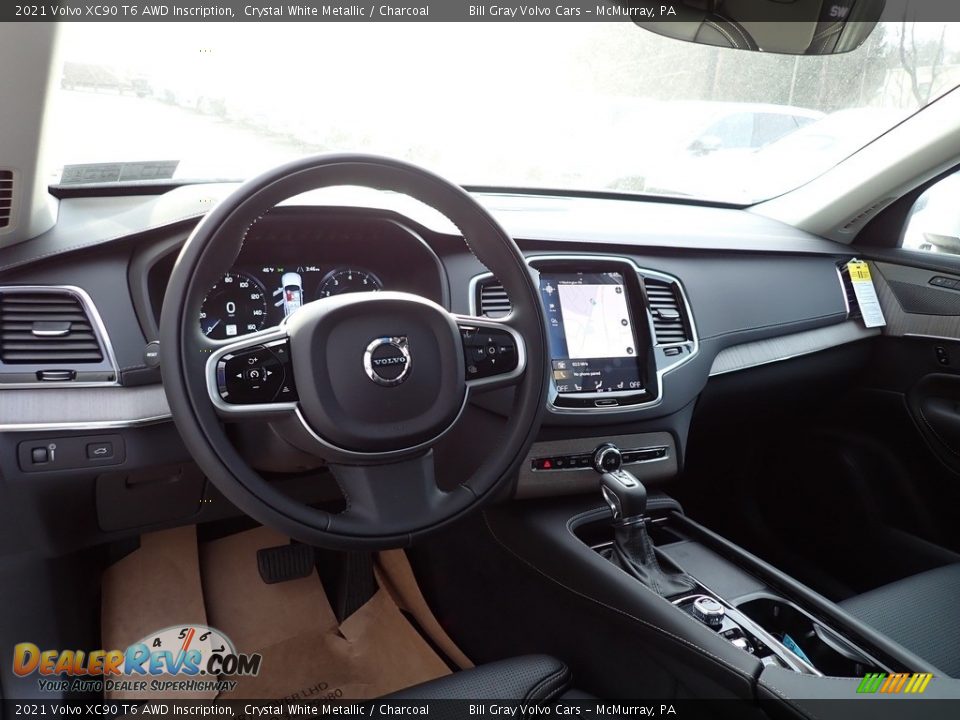 Dashboard of 2021 Volvo XC90 T6 AWD Inscription Photo #9