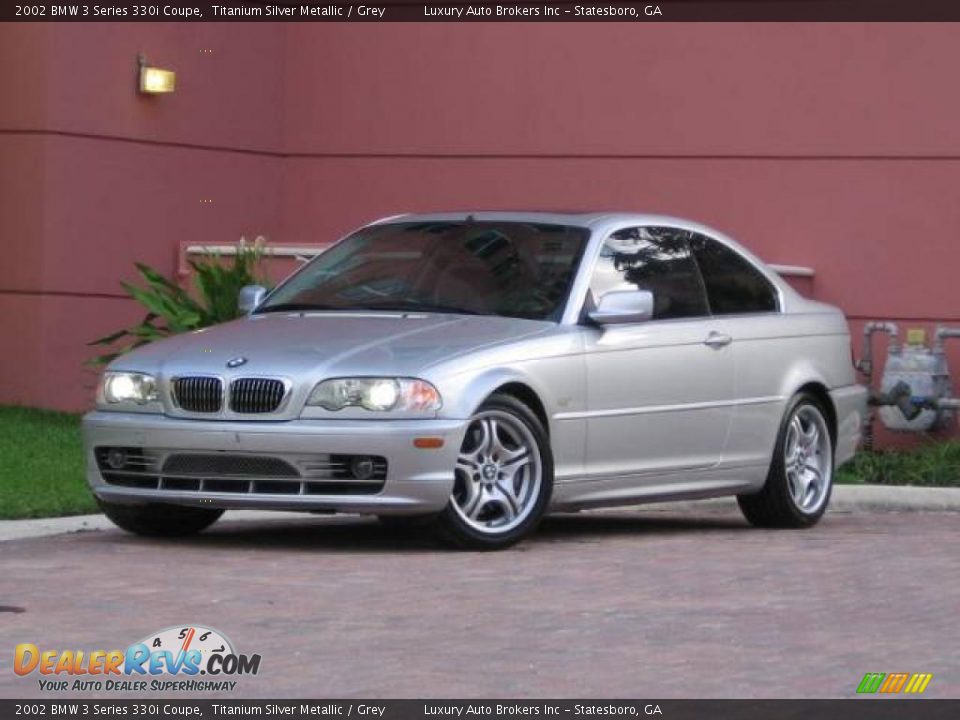 2002 BMW 3 Series 330i Coupe Titanium Silver Metallic / Grey Photo #1