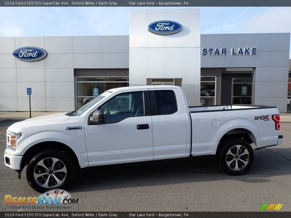 2019 Ford F150 STX SuperCab 4x4 Oxford White / Earth Gray Photo #1