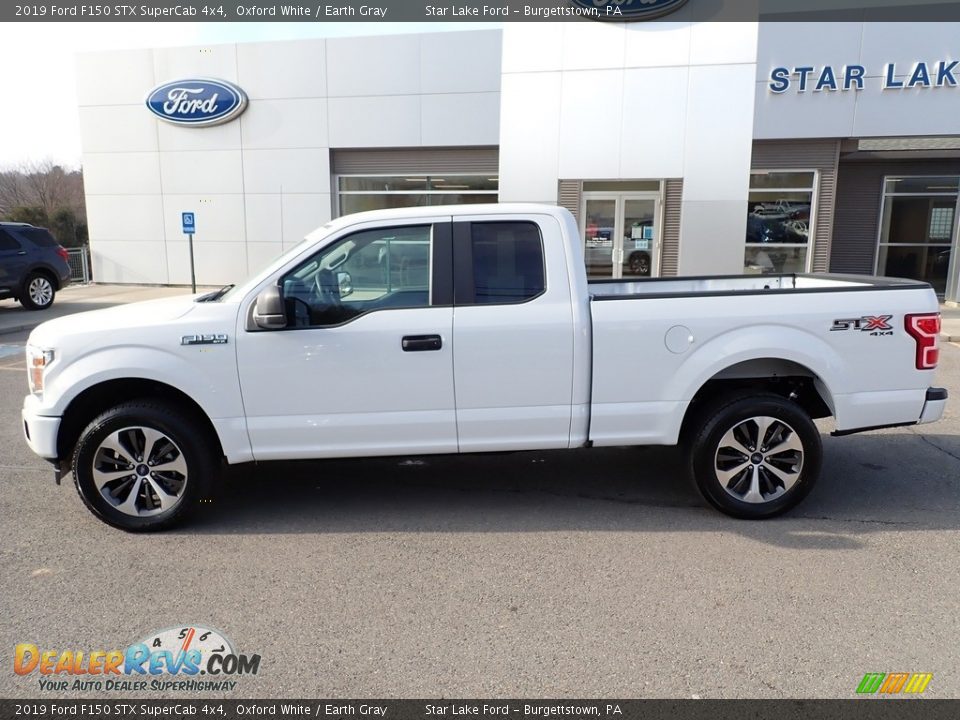 2019 Ford F150 STX SuperCab 4x4 Oxford White / Earth Gray Photo #2