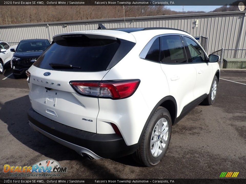 2020 Ford Escape SE 4WD Oxford White / Sandstone Photo #2