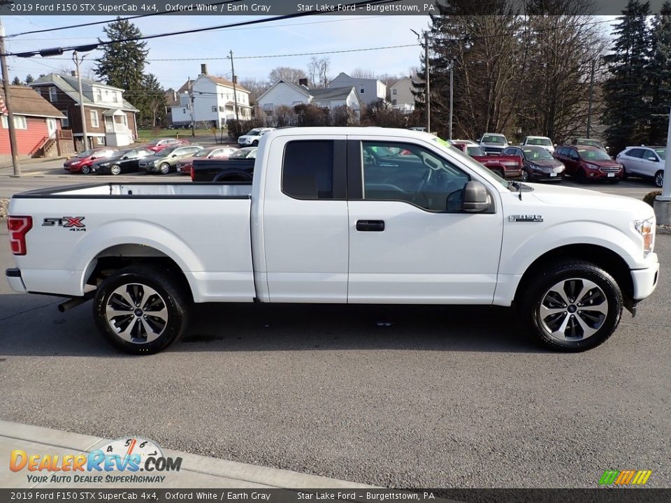 2019 Ford F150 STX SuperCab 4x4 Oxford White / Earth Gray Photo #6