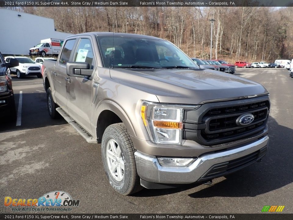 2021 Ford F150 XL SuperCrew 4x4 Stone Gray / Medium Dark Slate Photo #5