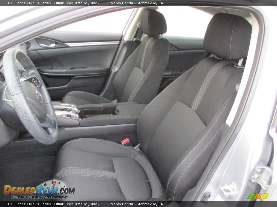 2018 Honda Civic LX Sedan Lunar Silver Metallic / Black Photo #11