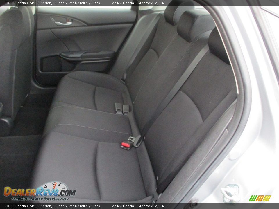 2018 Honda Civic LX Sedan Lunar Silver Metallic / Black Photo #12