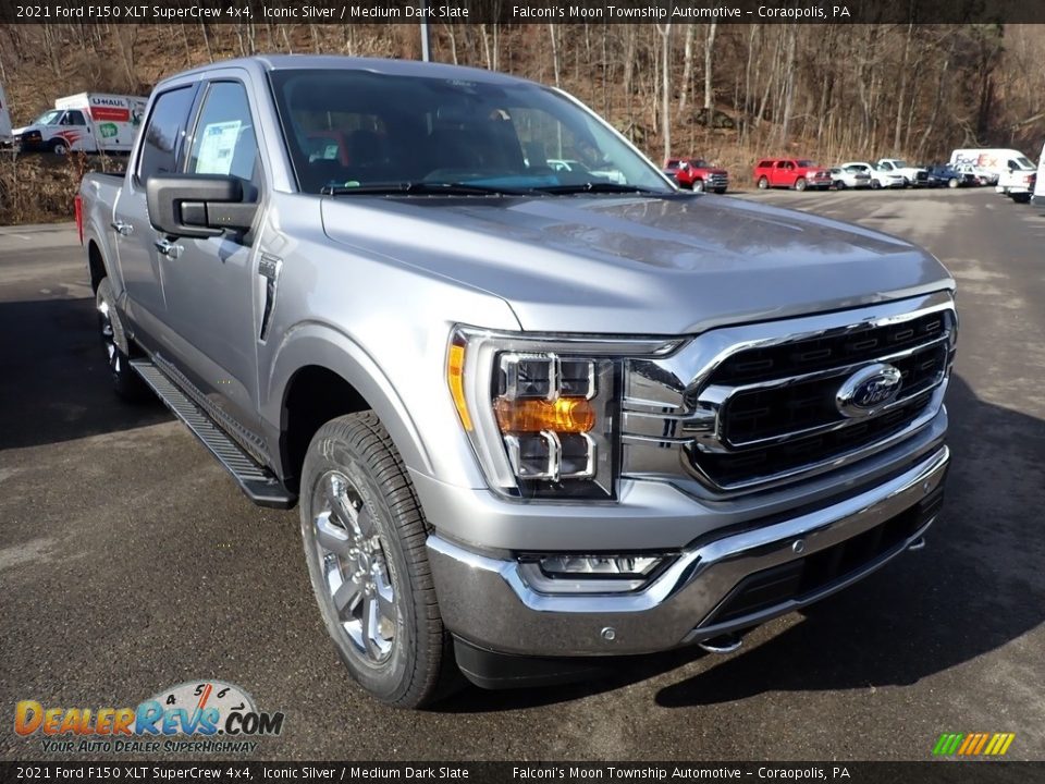 2021 Ford F150 XLT SuperCrew 4x4 Iconic Silver / Medium Dark Slate Photo #2