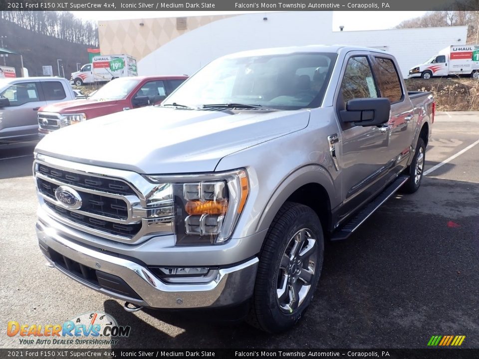 2021 Ford F150 XLT SuperCrew 4x4 Iconic Silver / Medium Dark Slate Photo #4