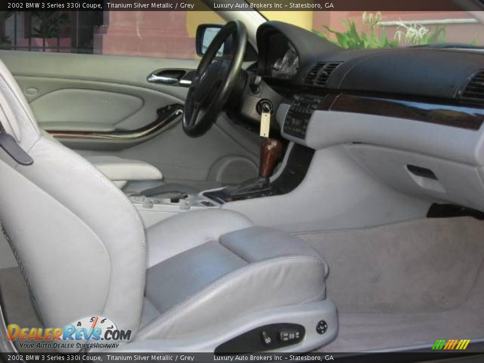 2002 BMW 3 Series 330i Coupe Titanium Silver Metallic / Grey Photo #3