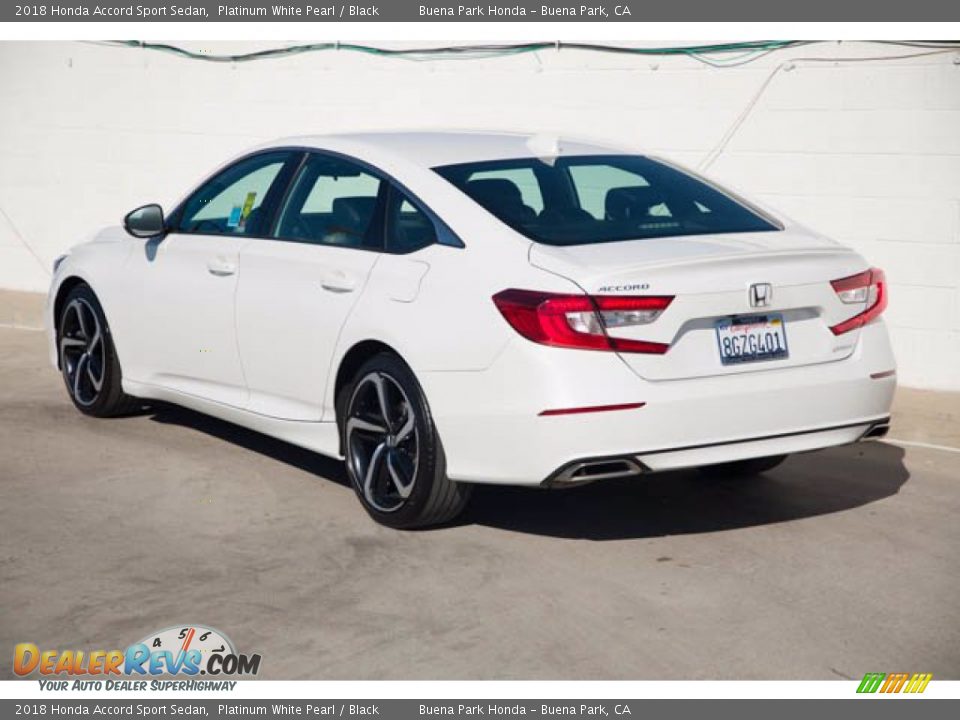 2018 Honda Accord Sport Sedan Platinum White Pearl / Black Photo #2