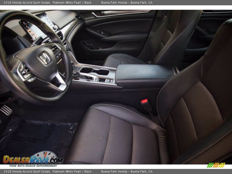 2018 Honda Accord Sport Sedan Platinum White Pearl / Black Photo #3