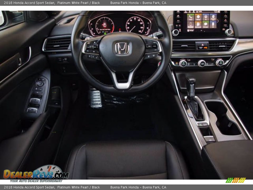 2018 Honda Accord Sport Sedan Platinum White Pearl / Black Photo #5