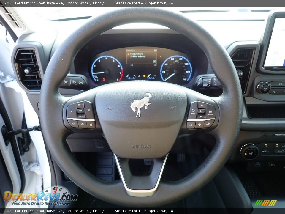 2021 Ford Bronco Sport Base 4x4 Steering Wheel Photo #15