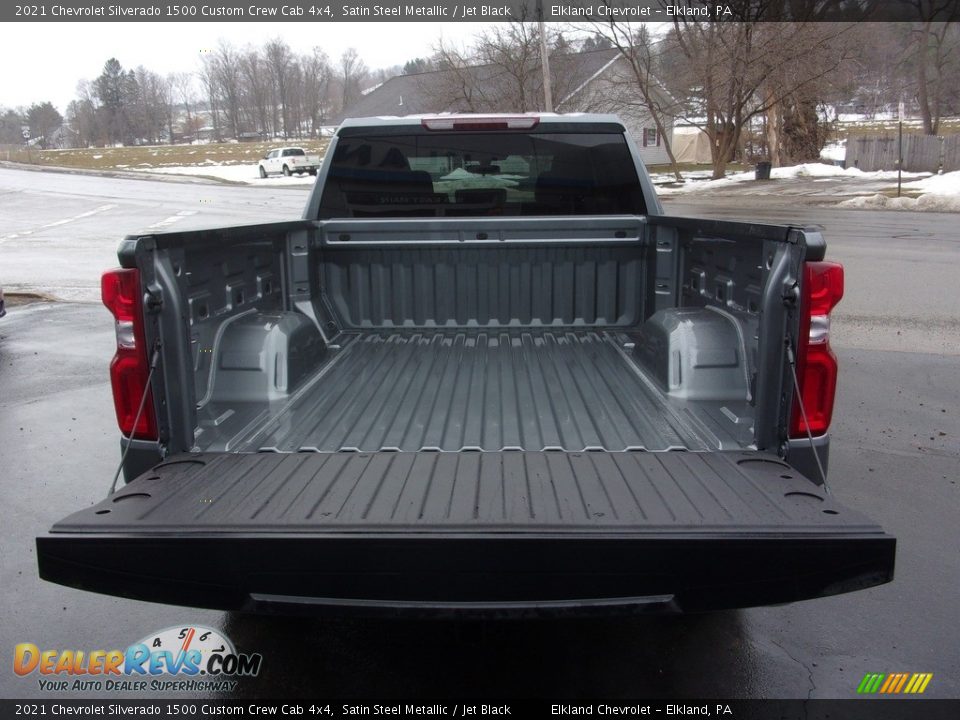 2021 Chevrolet Silverado 1500 Custom Crew Cab 4x4 Satin Steel Metallic / Jet Black Photo #8