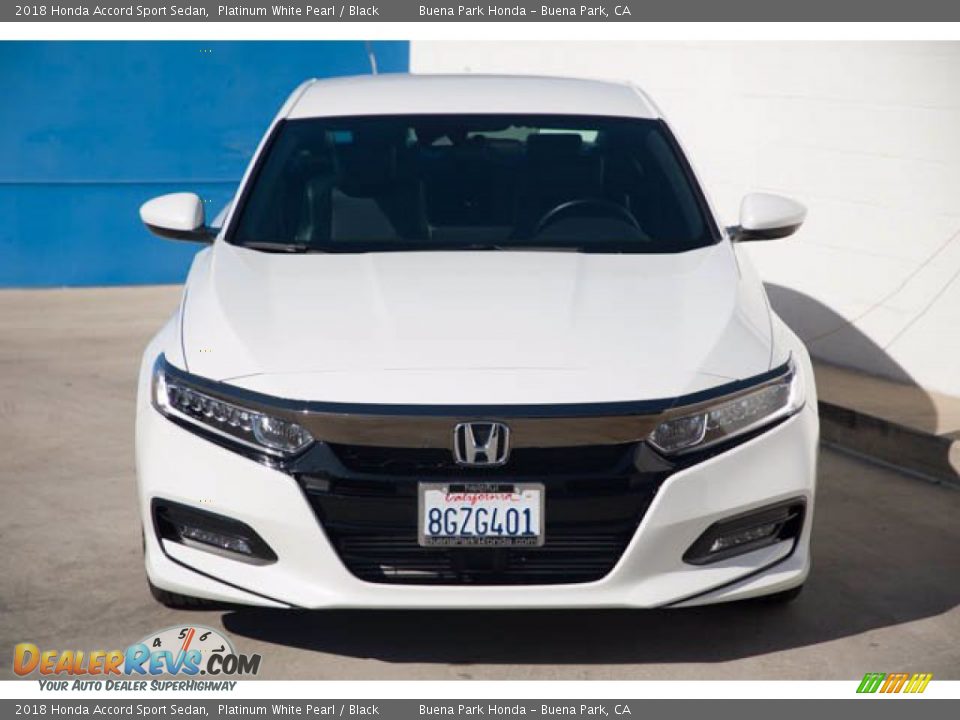 2018 Honda Accord Sport Sedan Platinum White Pearl / Black Photo #7