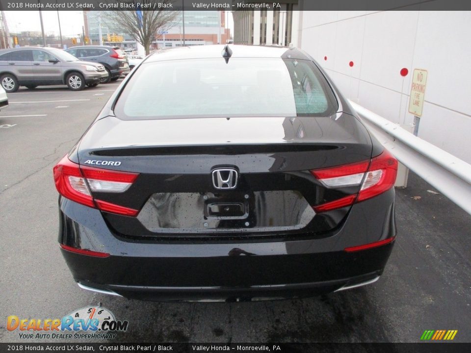 2018 Honda Accord LX Sedan Crystal Black Pearl / Black Photo #4