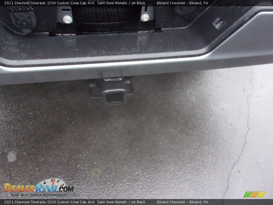 2021 Chevrolet Silverado 1500 Custom Crew Cab 4x4 Satin Steel Metallic / Jet Black Photo #9