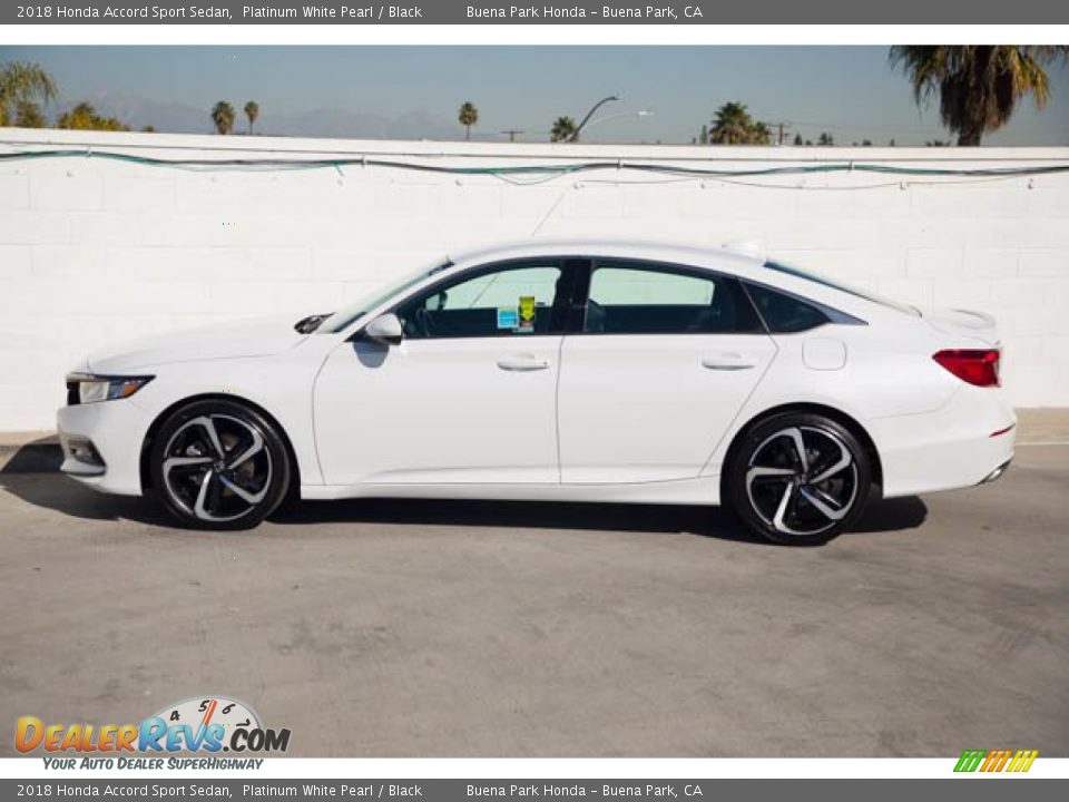 2018 Honda Accord Sport Sedan Platinum White Pearl / Black Photo #8