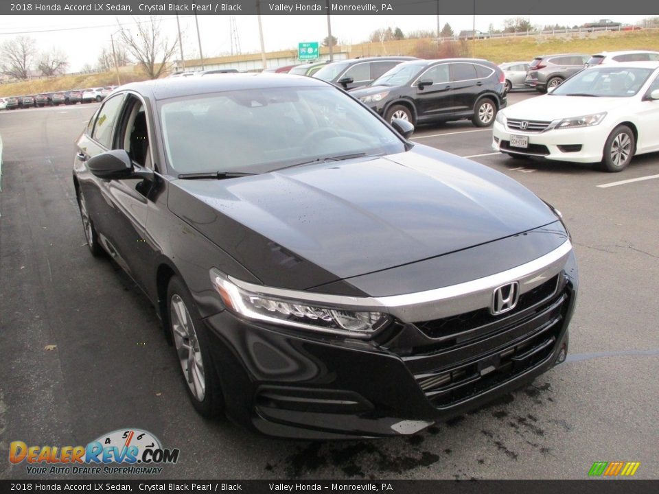 2018 Honda Accord LX Sedan Crystal Black Pearl / Black Photo #7