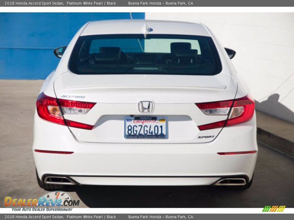 2018 Honda Accord Sport Sedan Platinum White Pearl / Black Photo #9
