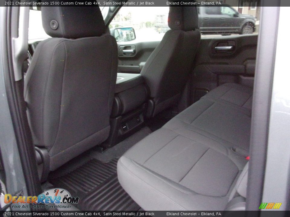 Rear Seat of 2021 Chevrolet Silverado 1500 Custom Crew Cab 4x4 Photo #15