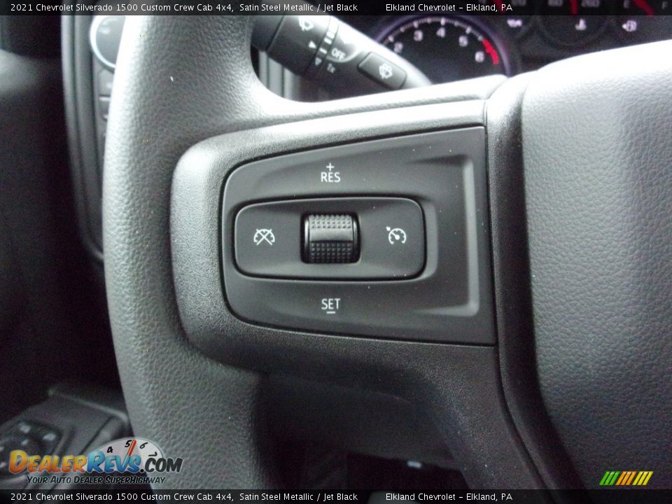 2021 Chevrolet Silverado 1500 Custom Crew Cab 4x4 Steering Wheel Photo #20