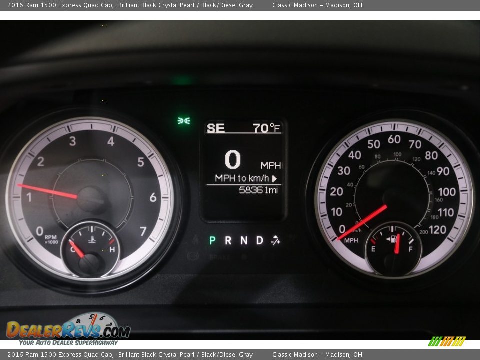 2016 Ram 1500 Express Quad Cab Gauges Photo #8