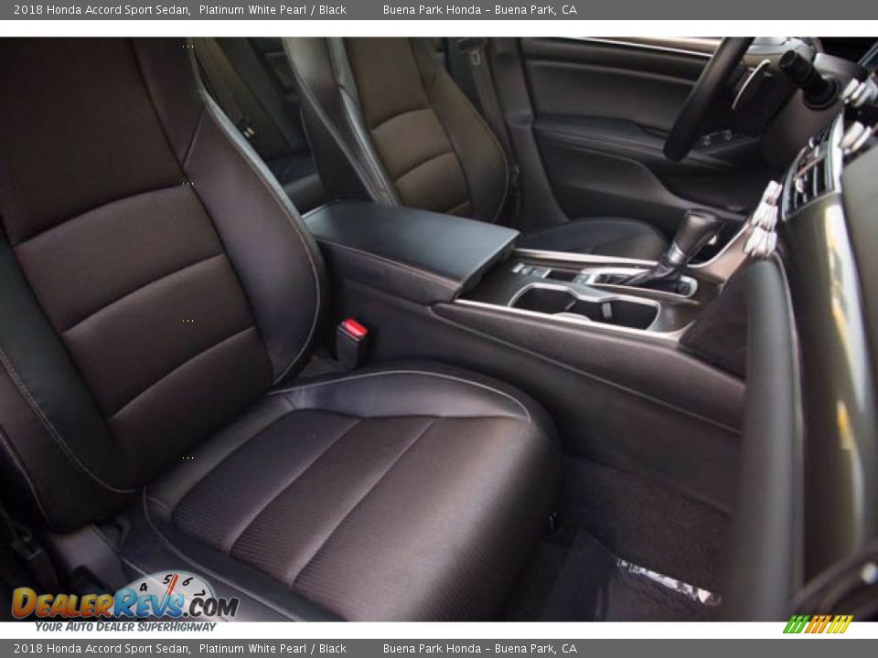 2018 Honda Accord Sport Sedan Platinum White Pearl / Black Photo #24