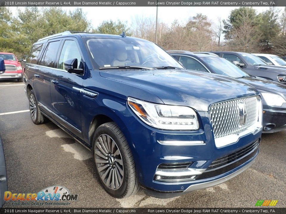 2018 Lincoln Navigator Reserve L 4x4 Blue Diamond Metallic / Cappuccino Photo #2