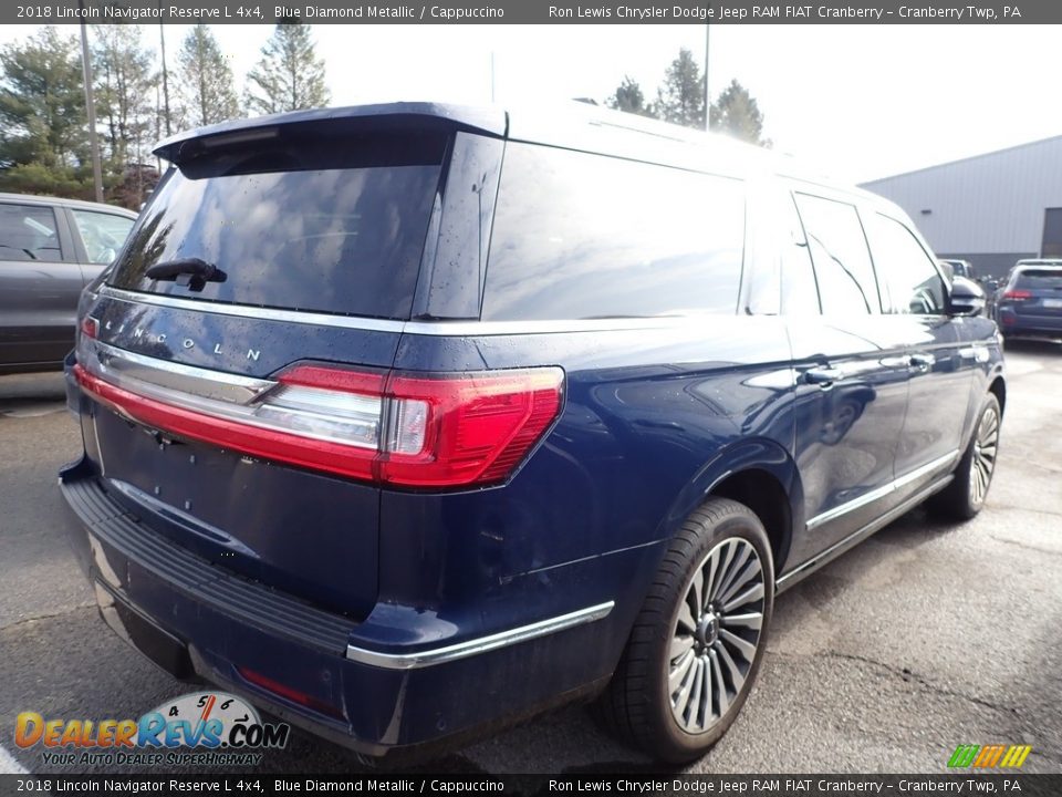 2018 Lincoln Navigator Reserve L 4x4 Blue Diamond Metallic / Cappuccino Photo #3