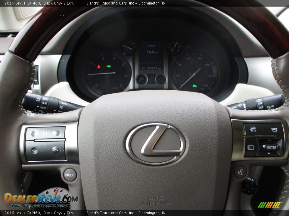 2016 Lexus GX 460 Black Onyx / Ecru Photo #16