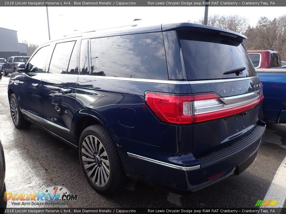 2018 Lincoln Navigator Reserve L 4x4 Blue Diamond Metallic / Cappuccino Photo #4