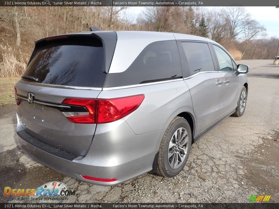 2021 Honda Odyssey EX-L Lunar Silver Metallic / Mocha Photo #5