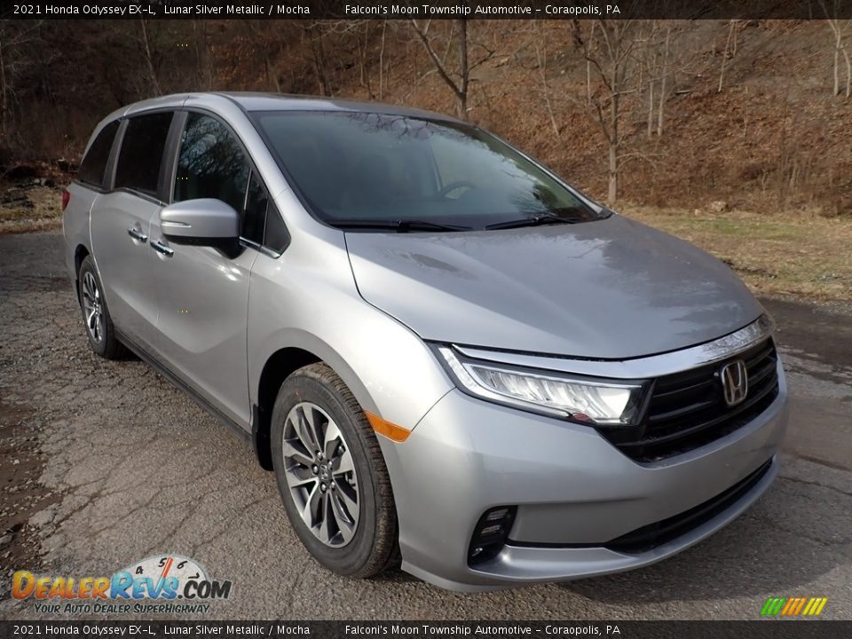 2021 Honda Odyssey EX-L Lunar Silver Metallic / Mocha Photo #6