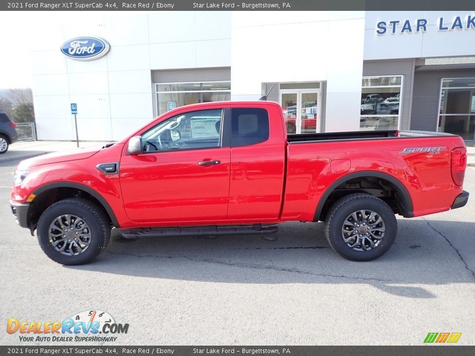 2021 Ford Ranger XLT SuperCab 4x4 Race Red / Ebony Photo #2