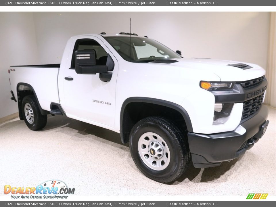 2020 Chevrolet Silverado 3500HD Work Truck Regular Cab 4x4 Summit White / Jet Black Photo #1