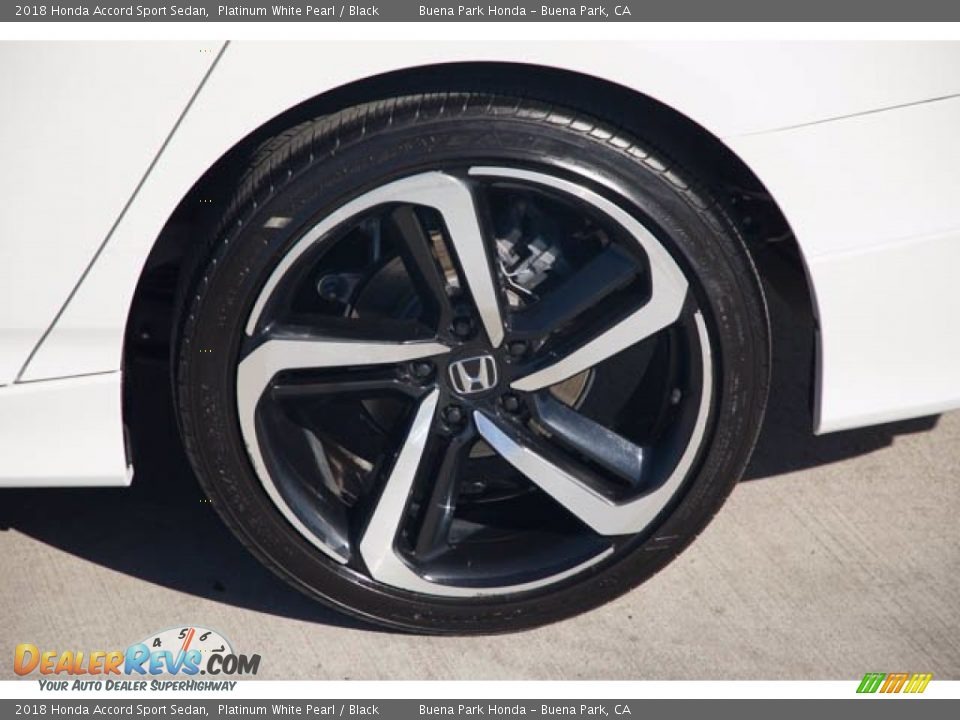 2018 Honda Accord Sport Sedan Platinum White Pearl / Black Photo #36