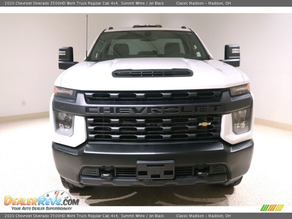 2020 Chevrolet Silverado 3500HD Work Truck Regular Cab 4x4 Summit White / Jet Black Photo #2