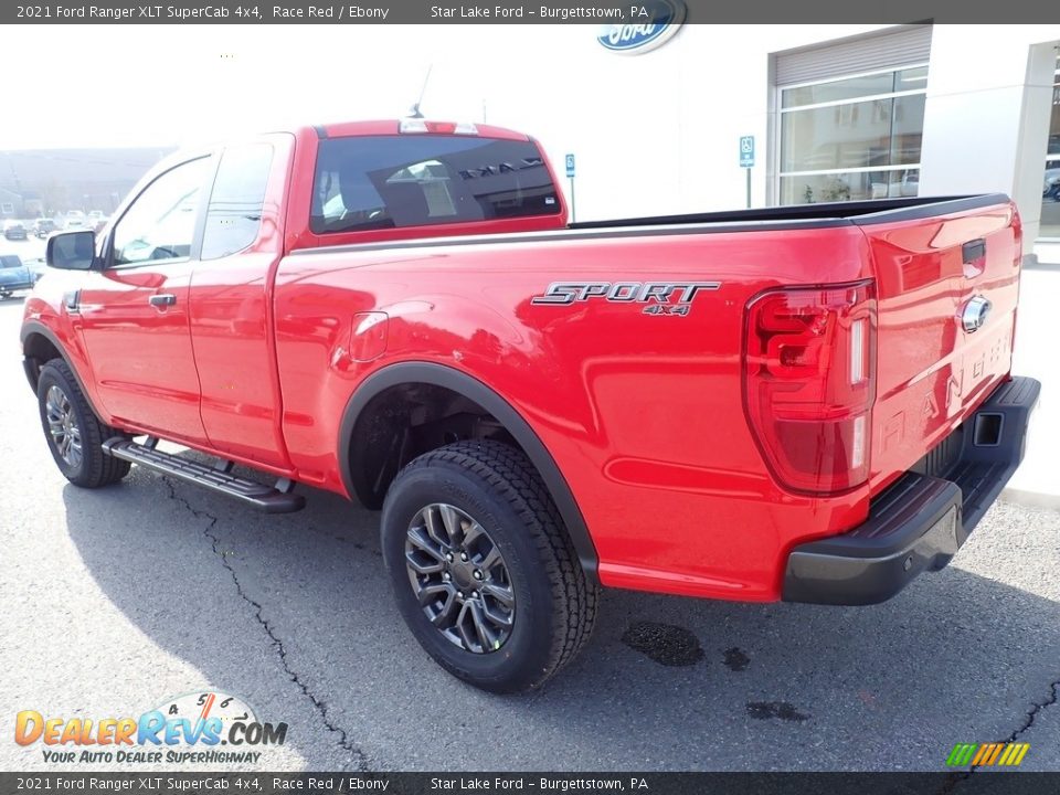 2021 Ford Ranger XLT SuperCab 4x4 Race Red / Ebony Photo #3