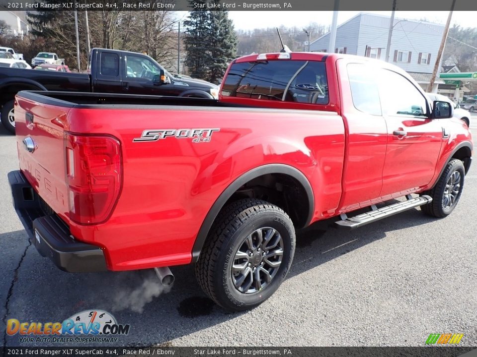 2021 Ford Ranger XLT SuperCab 4x4 Race Red / Ebony Photo #5