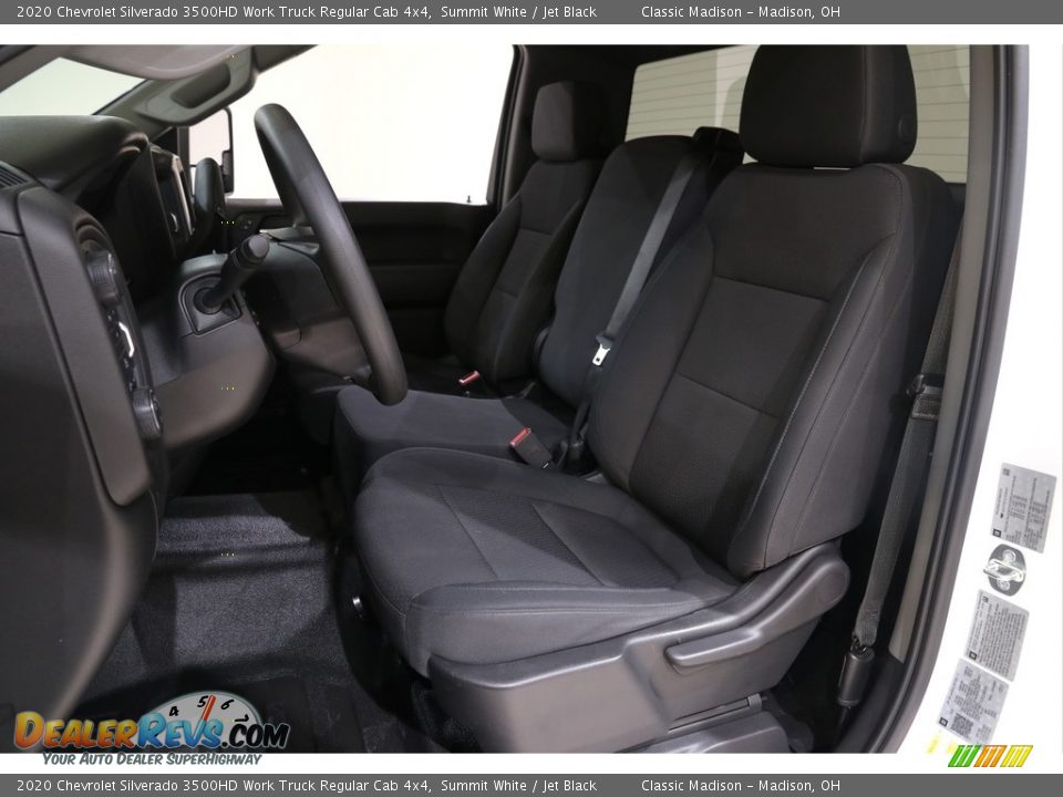 Front Seat of 2020 Chevrolet Silverado 3500HD Work Truck Regular Cab 4x4 Photo #5