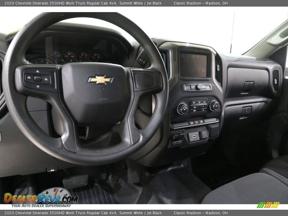 Dashboard of 2020 Chevrolet Silverado 3500HD Work Truck Regular Cab 4x4 Photo #6