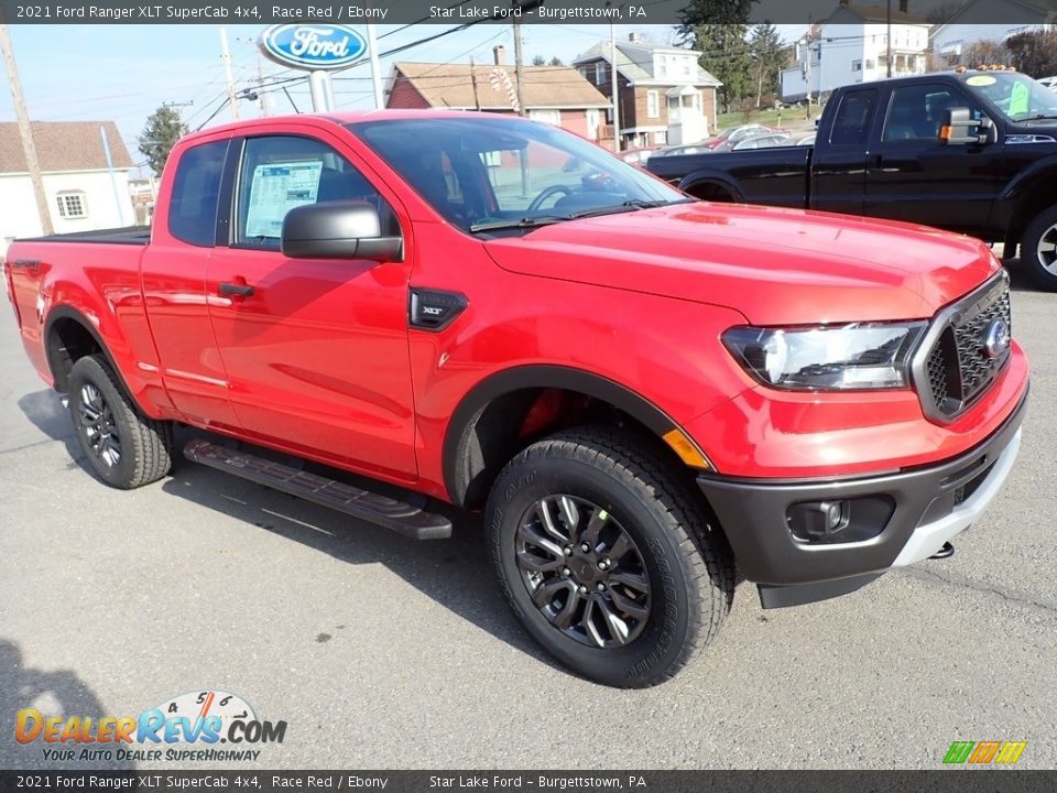 Front 3/4 View of 2021 Ford Ranger XLT SuperCab 4x4 Photo #7
